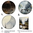 thumbnail image 3 of Designart "Misty Mountains Green Pickup Truck Adventure I" Pickup Truck Floater Framed Wall Decor, 3 of 7