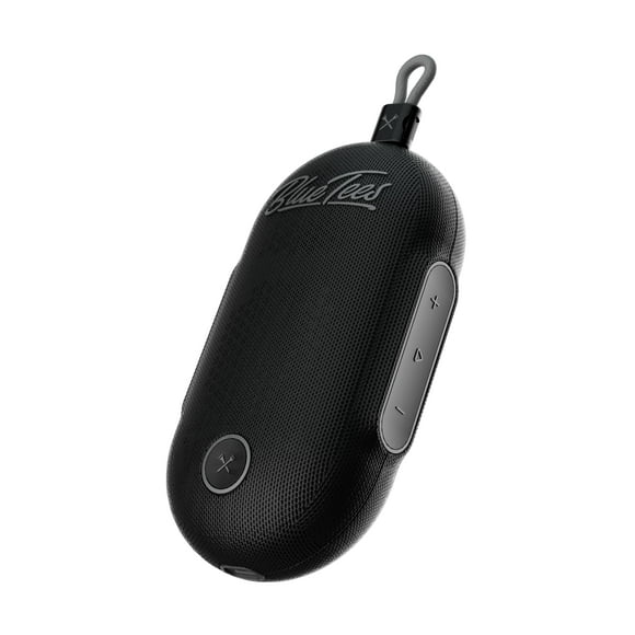 Blue Tees Golf Player Go - Compact GPS Speaker, Bluetooth Music & Audible GPS Distances, Auto Course Recognition, IPX7 Waterproof, 40,000+ Preloaded Courses, 16+ Hours B