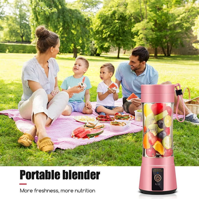 Portable Blender, Personal Mixer Fruit Rechargeable with USB, Mini Blender  for Smoothie, Green