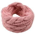 thumbnail image 2 of Women's Padded Loop Scarf Circular Knit Neck Warmer Winter Wool Blend Accessory, 2 of 8