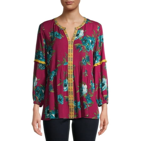 The Pioneer Woman 3/4 Sleeve Blouson Top