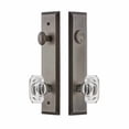 thumbnail image 2 of Grandeur Fifth Avenue Tall Plate Single Cylinder One Piece Knobset with Baguette Crystal Knob, 2 of 6
