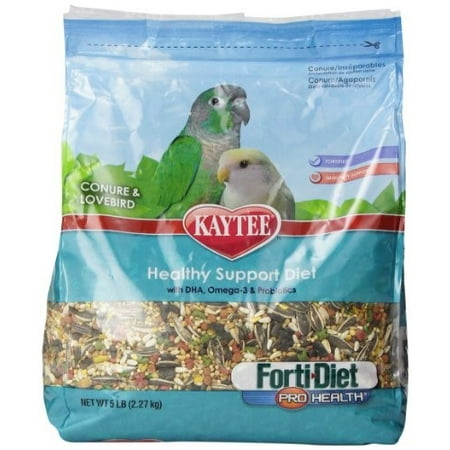 Kaytee Forti-Diet Pro Health Conure & Lovebird Bird Food, 5