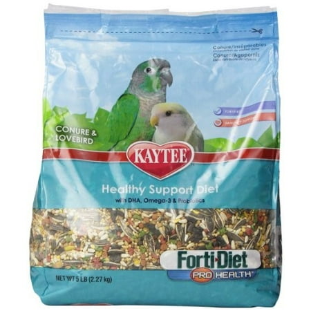 - Kaytee Forti-Diet Pro Health Conure & Lovebird Bird Food, 5 Lb