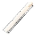thumbnail image 2 of Plastic Ruler 12 Inch 30cm Folding Ruler with Geometry Template Straight Edge Measuring Tool Metric Inch Scale Ruler for Office Drawing Craft DIY Projects, 2 of 9