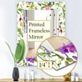 thumbnail image 5 of DESIGN ART Designart 'Pink Blossom 49' Traditional Mirror - Printed Wall Mirror 27.6 in. wide x 39.4 in. high, 5 of 5