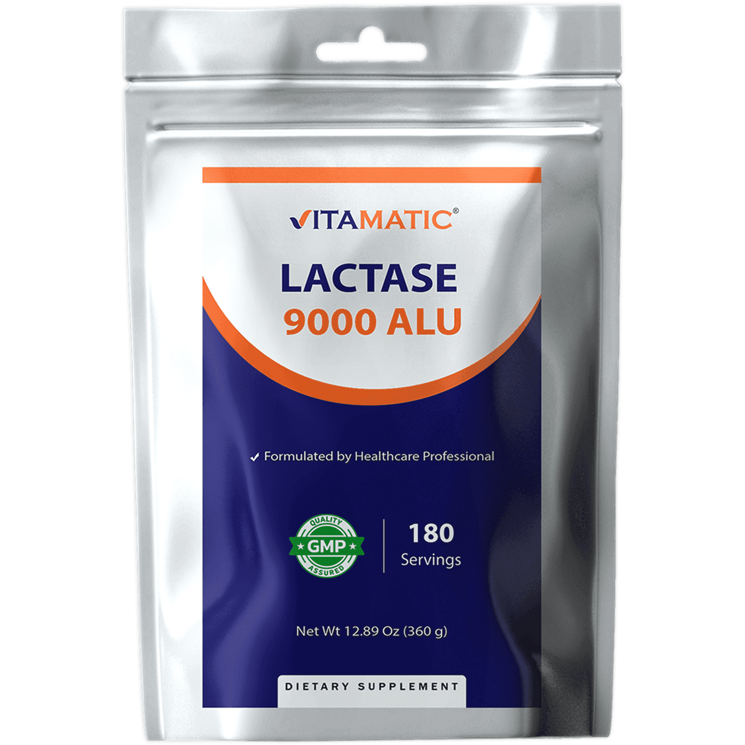 (2 pack) Vitamatic Lactase Enzyme Powder – 9000 ALU Per Serving – 180 Servings – Supports Lactose Digestion, Non-GMO, Gluten Free