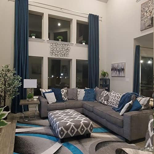 Extra Long Heavy Thick Luxury Velvet Curtain Made drape12-24 feet 2 Story (Green, 50"x96")
