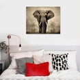 thumbnail image 4 of Nawypu African Elephant Pictures for Wall Animals Wall Art Canvas Elephant Painting Abstract Landscape Print Retro Framed Art Rustic Bedroom Artwork Living Room Décor, 4 of 4