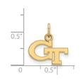 thumbnail image 2 of Real 10kt Yellow Goldy LogoArt Georgia Institute of Technology XS Pendant; for Adults and Teens; for Women and Men, 2 of 2