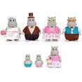 thumbnail image 2 of Li'l Woodzeez Famileez Pitterpotemus Hippo Family Figure Set (Wedding Party), 2 of 2