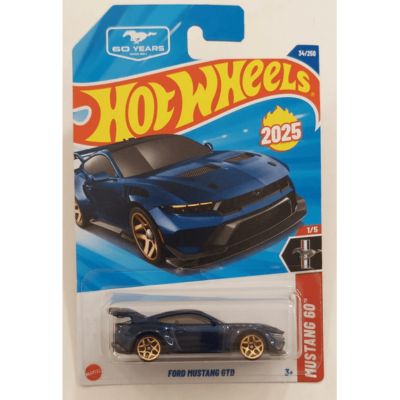 Hot Wheels Ford Mustang Blue #34/250 Mustang 60 1/5