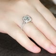 thumbnail image 5 of Elegant Women Jewelry 925 Silver Ring Cubic Zircon Engagement Party Gift Sz 6-10, 5 of 7