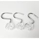 thumbnail image 4 of Ganchos de cristal de lujo para cortina de ducha, elegantes perchas de acero inoxidable con forma de diamante, cromado resistente a la oxidación, juego de 12 piezas para cortinas de baño, fácil, 4 of 4