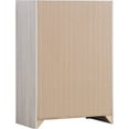 thumbnail image 5 of JERFIT 5-Piece Queen Bedroom Set with Slatted Headboard, White Platform Bed, Dresser, Mirror, Nightstand & Chest, Coastal Style, 5 of 10