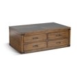 thumbnail image 2 of Sunny Designs Safari 50" Transitional Wood Coffee Table in Medium Brown, 2 of 7