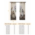 thumbnail image 6 of Vintage Flowers Blackout Curtains for Bedroom, Birds Retro Art Elegant Farmhouse Thermal Insulated Kitchen Drapes with Grommets, Light Blocking Window Treatment, 2 Panels 42" x 54", 6 of 7