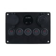 thumbnail image 2 of Toggle Switch Panel Car Marine Switch Panel 12V-24V Waterproof Switch Panel New Red, 2 of 9