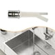 thumbnail image 5 of Conjunto completo de espacio de aire para lavavajillas con tapa con faldón para fregadero de cocina plata, 5 of 6