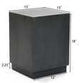 thumbnail image 2 of LuxenHome Outdoor Side Table, 18'' Minimalist Gray Square Cement End Tables, Small Accent Table for Indoor, Outdoor, Porch, Poolside, Backyard, Modern Patio Furniture, Plant Stand, 2 of 5