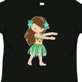 thumbnail image 4 of Inktastic Brown Haired Hula Girl Girls Toddler T-Shirt, 4 of 5