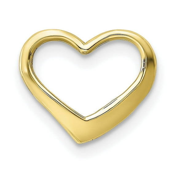 10K Floating Heart Charm