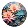 thumbnail image 2 of Designart "Green Blue Succulent Charm IV" Floral Oversized Wall Clock, 2 of 5