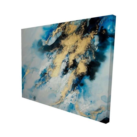 Begin Home Decor 2080-0810-AB62 8 x 10 in. Blue Marble-Print on Canvas