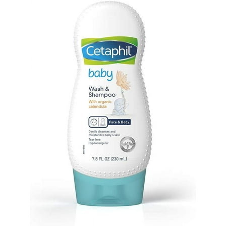 Cetaphil Baby Wash & Shampoo, Calendula, 7.8 fl oz