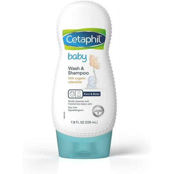 Cetaphil Baby Wash & Shampoo, Calendula, 7.8 fl oz
