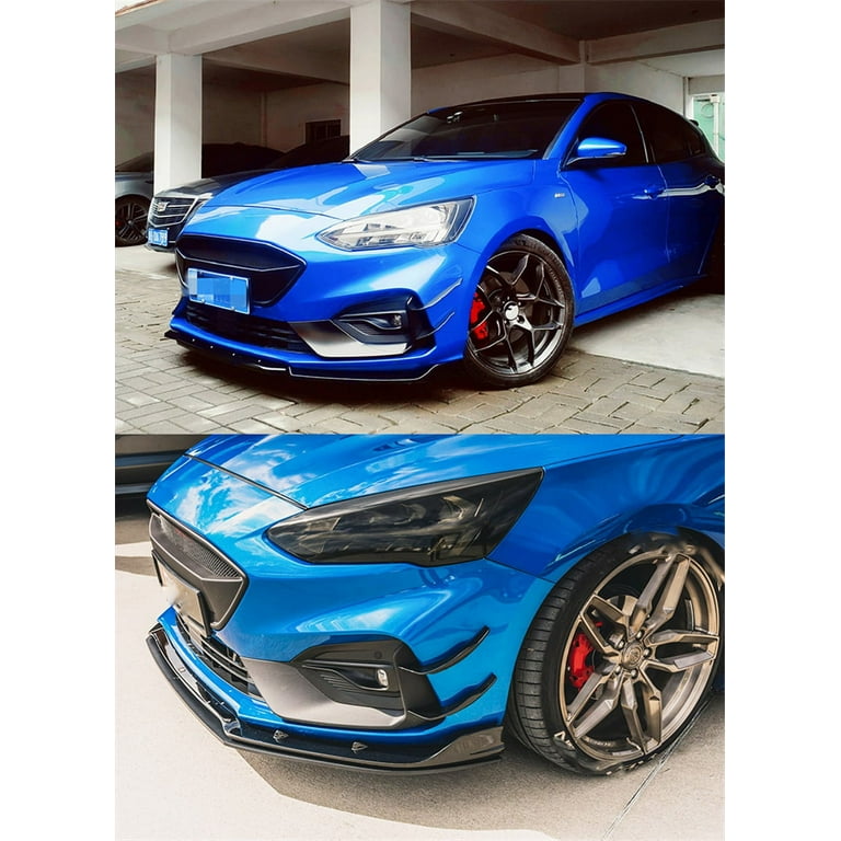 4x Front Bumper Splitter Canard Blade Wing Trim For Ford Focus ST