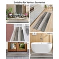 thumbnail image 4 of Vintage Dark Grey Stripes Front Door Mat Peeling Paint Effect Texture Welcome Doormat Indoor Outdoor Entrance Floor Mat Non-Slip Washable Runner Rug for Front Porch Decor 18x60 Inch, 4 of 6