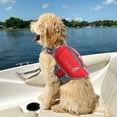 thumbnail image 7 of VIVAGLORY Dog Life Jacket Neoprene Vest for Swimming, Sports Style, Red, Small, 7 of 7