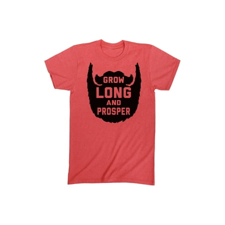 Short Sleeve Novelty - Grow Long Prosper-Funny Novelty Mens Short Sleeve Tee Shirt