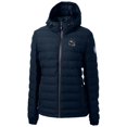 thumbnail image 2 of Women's Cutter & Buck  Navy Denver Broncos Helmet Logo Mission Ridge Repreve Eco Insulated Full-Zip Puffer Jacket, 2 of 3