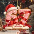 thumbnail image 2 of WKSCLPAI Valentine’s Day 67 Ornament Valentines Day Decorations Romantic Couple 67 Meme Gingerbread Heart Decor Hanging Gift for Him/Her Romantic Party Atmosphere Ornaments, 2 of 6