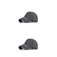 thumbnail image 1 of Guardurnaity Gorra de béisbol para mujer, gorra deportiva con cola de caballo, hebilla ajustable, poliéster, transpirable para correr, ocio, Lavar Negro 2piezas, 1 of 6