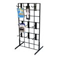 thumbnail image 2 of Counter Top Gridwall Display Unit, 24" x 12" Tabletop Grid with 9 4" D Grid Hooks, Black, 1 Unit, 2 of 2