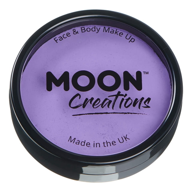 Pro Face & Body Paint Cake Pots de Moon Creations - Lila - Maquillaje profesional de pintura facial a base de agua para adultos y niños - 1.26 oz