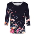 thumbnail image 2 of Cilsoka Oversized Tshirts for Women Graphic Western Plus Size Tops for Women Fall Winter Active Tops for Women Pink Womens Long Sleeve Blouse Black My Orders past Orders, 2 of 4