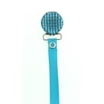 thumbnail image 4 of Light Blue Quilted Crystal Pacifier Clip with Solid Ribbon, 4 of 4