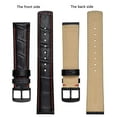 thumbnail image 3 of Alligator Embossed Genuine Leather Watch Band,20mm Replacement Wristband for Men Women,Luxury Crocodile Pattern Watch Strap, 3 of 7
