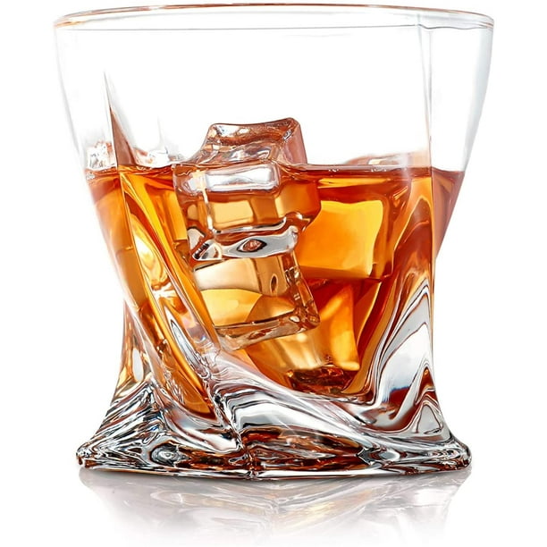 Verres à whisky - Lot de 4 verres à scotch Premium 11 oz / Verres à whisky  à l'ancienne / Cadeau pour les amateurs de scotch / Verrerie de style pour  verres