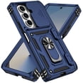 thumbnail image 2 of TECH CIRCLE for Samsung Galaxy Z Fold 7 PC+TPU Hybrid Case with Slide Camera Lens Cover, Military-Grade Magnetic Ring Car Mount Holder Kickstand Dual Layer Shockproof Protective Cover,Blue, 2 of 12