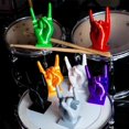 thumbnail image 5 of ZHAOCHENG Soporte de exhibición de baquetas "Rock Hand", divertido organizador de baquetas, organizador de baquetas, regalos para bateristas, amigos musicales, morado, 5 of 5