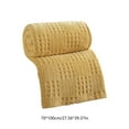 thumbnail image 3 of Waffle Jacquard Knit Blanket Throw for Adults, Soft Plush Fleece Blanket for Couch Bed Sofa, Lightweight Decorative Cozy Warm Nap Blanket for Home Office Travel, 3 of 6