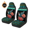 thumbnail image 3 of Uorisanigo Seat Covers for Cars, Trucks, & SUV - Set of 2 Universal Aztec Hummingbird Front of Car Seat Cushions - Easy Installation Seats Covers for SUV Interior Cover & Seats Cover Accessories, 3 of 7