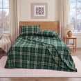thumbnail image 2 of Regency Heights 100% Cotton Flannel Sheet Set Queen Size, 4-Piece Brushed Flannel Bed Sheets, Classic Holiday Green Plaid Bedding Set with Deep Pocket Fitted Sheet & Pillowcases, Gift for Christmas, 2 of 8