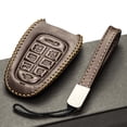 thumbnail image 5 of Vitodeco Genuine Leather Smart Key Fob Case Cover Compatible with Hyundai IONIQ 5, IONIQ 2022 - 2024 (8-Button, Brown), 5 of 6