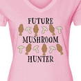thumbnail image 4 of Inktastic Future Mushroom Hunter- mushrooms and morels Women's V-Neck T-Shirt, 4 of 5